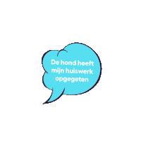 Tekstwolkje Sticker by Curio