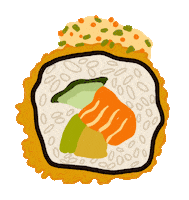 Sushi Sticker by Lovundkokken