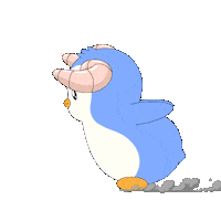 Run Running Sticker by Pudgy Penguins