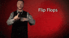 sign language flip flops GIF by Sign with Robert