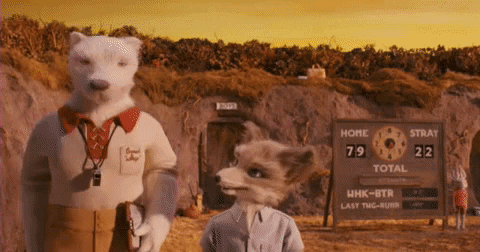 davidcabrera69 giphygifmaker fantastic mr fox whackbat whack bat GIF