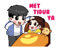 good night animation Sticker