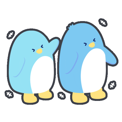 yenyendesign giphyupload kawaii laugh blue Sticker