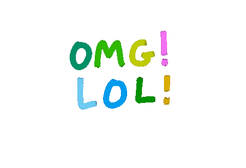 Omg Lol Sticker by Kirsten Hurley