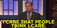 andy richter i care that people think i care GIF by Team Coco