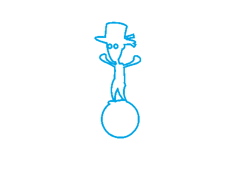 ralphpollastro_giocoliere giphyupload cartoon neon clown Sticker