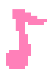Music Note Pixel Sticker