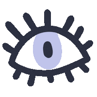 delaneyylauren eyes blink blinking lilac Sticker