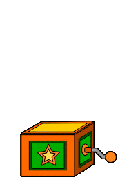 Pop Out Jack-In-The-Box Sticker