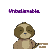 No Way Sloth Sticker by VeeFriends
