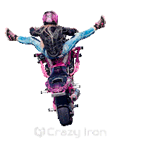 Motorcycle Stuntbike Sticker by Crazy Iron
