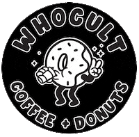 Whocult coffee donut donuts bridgend Sticker