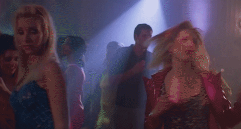 romy and micheles high school reunion dancing GIF
