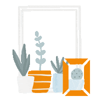 Plant Door Sticker by Hevestherm