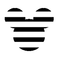 Black And White Disney Sticker