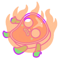 Hungry Mascot Sticker by Christal Sih