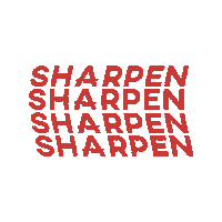 Sharpen Sticker by Chef Deb
