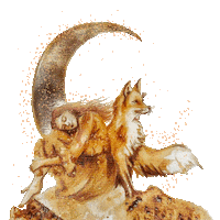 Fairy Tale Moon Sticker