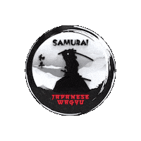 Samurai Sticker by Evo Meats Ltd