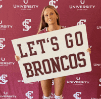 Santa Clara University Go Broncos GIF by Santa Clara Broncos