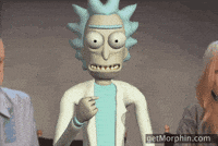 Happy Rick Sanchez GIF by Morphin