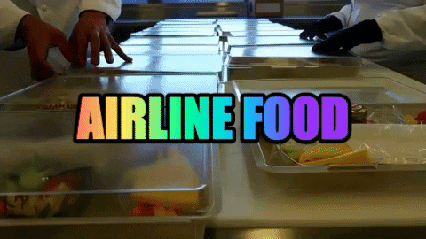 inflightfeed giphygifmaker airline food airplane food airlinefood GIF