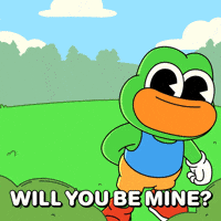 Propose I Love You GIF by Franky The Frog