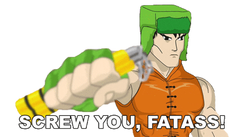 Fat Ass Screw You Sticker by South Park