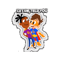 Tell Me Superhero Kids Sticker by Cool School