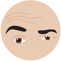 Eyebrow Judging Sticker by bluemonkeysvienna
