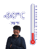 Negative Seventy Six Degrees Sticker