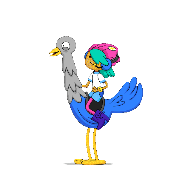 ostrich Sticker by YouTube Kids