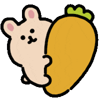 Rabbit うさぎ Sticker by kupaberu
