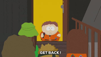 scared eric cartman GIF by South Park 