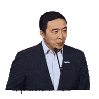 Andrew Yang Smile Sticker by Josh Rigling