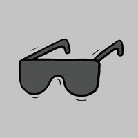 duck_muscle chill relax sunglasses calm down GIF
