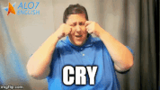 cry total physical response GIF by ALO7.com