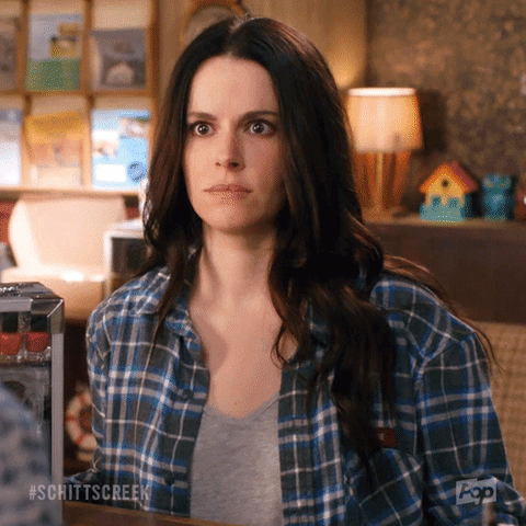 Surprised Dan Levy GIF by Schitt's Creek