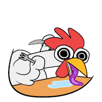 Hungry Cartoon Sticker