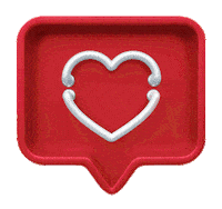 marimmborges heart red like light Sticker