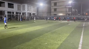 Chelsea Player Hudson-Odoi Plays Cage Football in Ghana