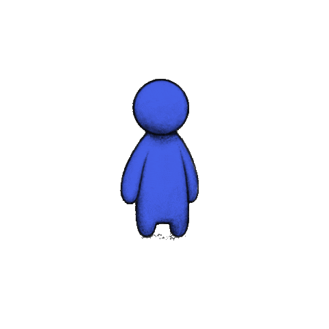 topiaio blue school artist community Sticker