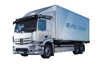 Mercedes-Benz-Trucks mercedes battery charge trucks Sticker