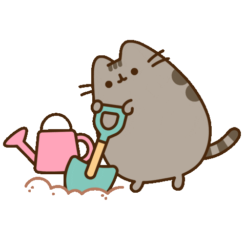 Digging Summer Time Sticker by Pusheen