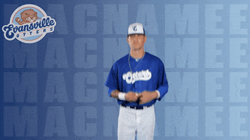 Baseball Pointing Up GIF by Evansville Otters