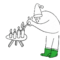 Christmas Fire Sticker by AOK Bremen/Bremerhaven