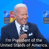 I'm President of the United States.