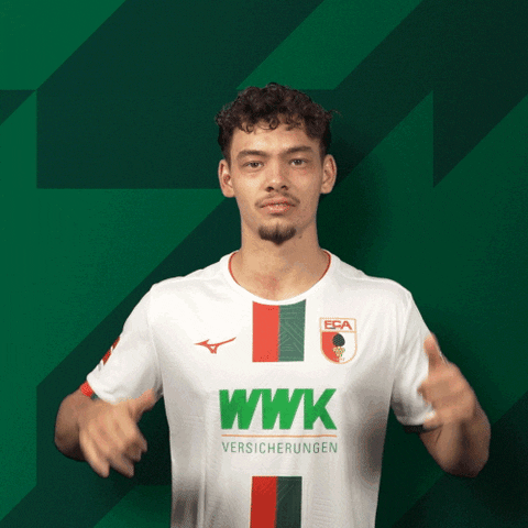 Happy German GIF by FC Augsburg 1907