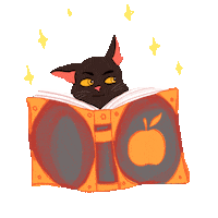 Leer Gato Lector Sticker