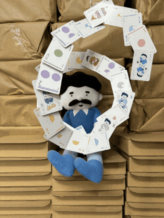 kartygrabowskiego giphygifmaker joker cards moustache GIF